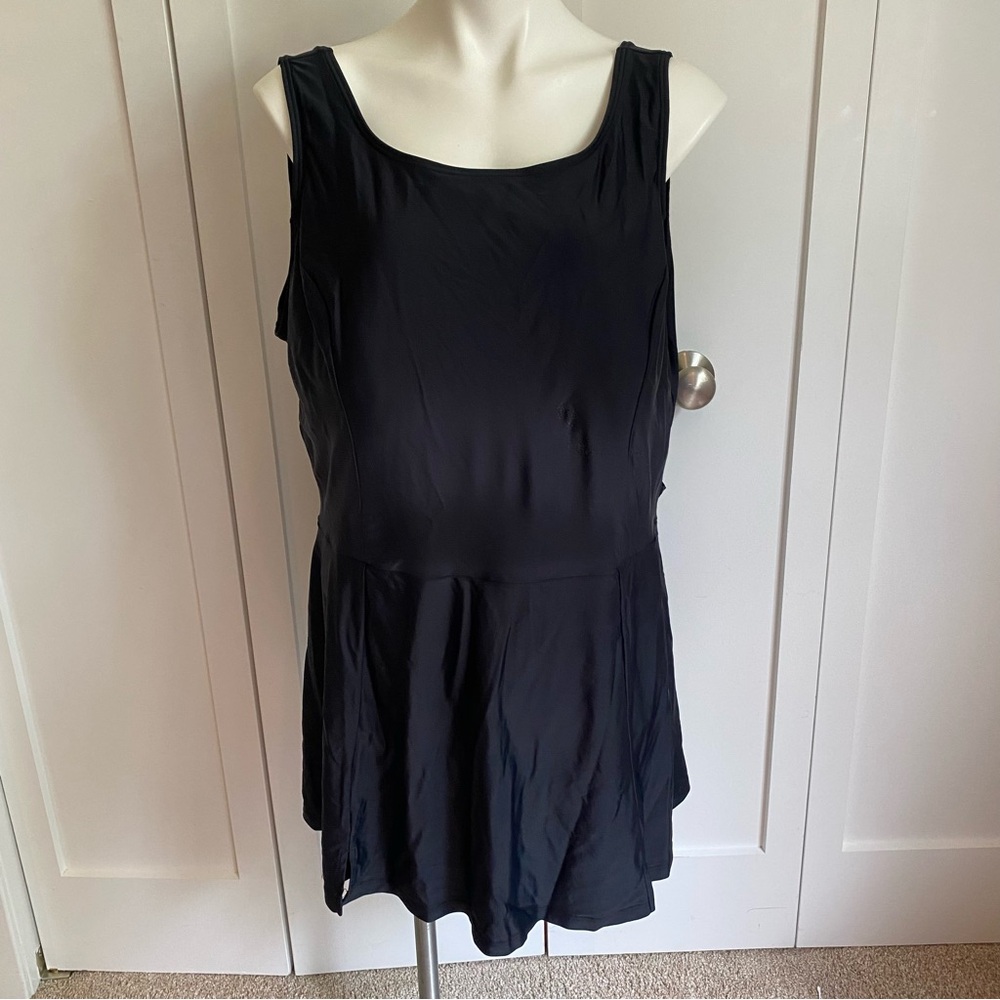 Used in Good Condition Junonia Black Plus Size (3X) Swim Dress